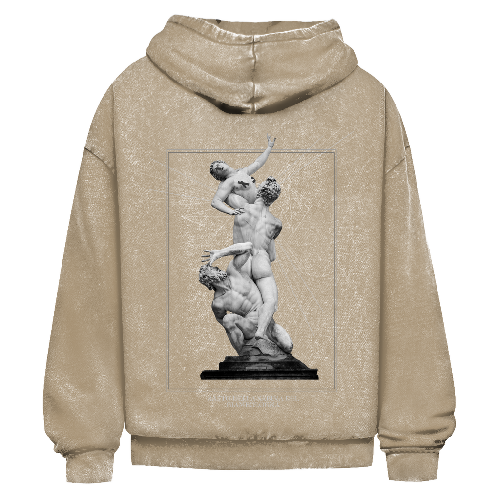Oversize Washed Unisex Hoodie Ratto della Sabina