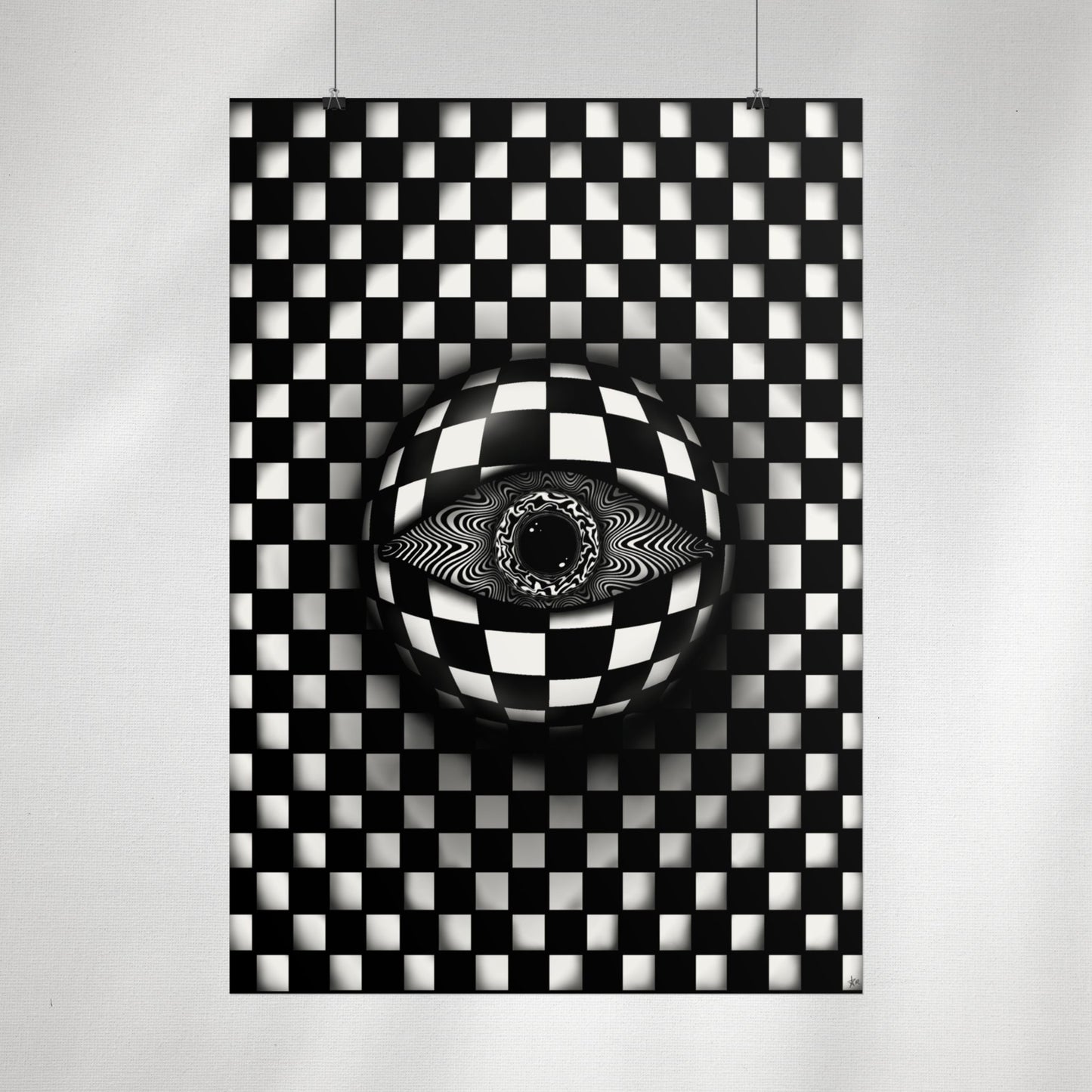 PsyEye B&W Edition Poster