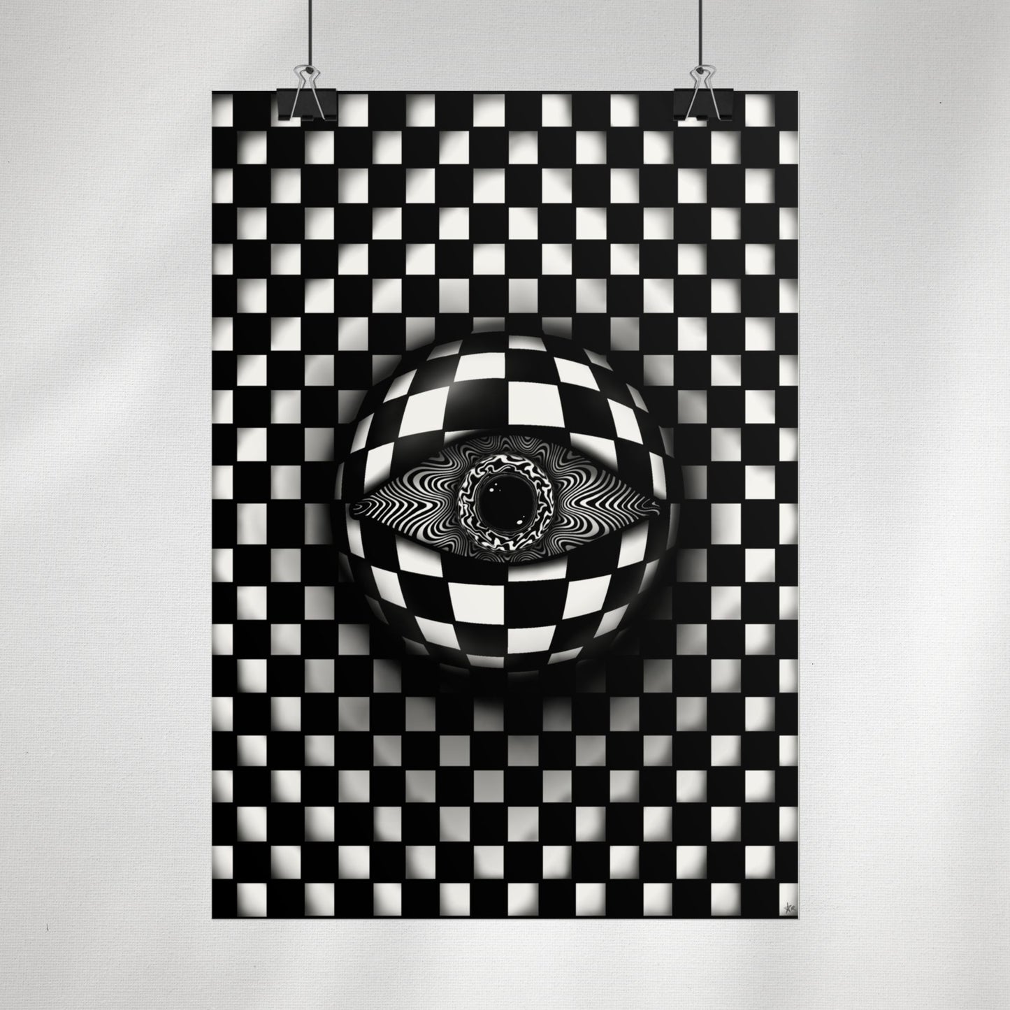 PsyEye B&W Edition Poster