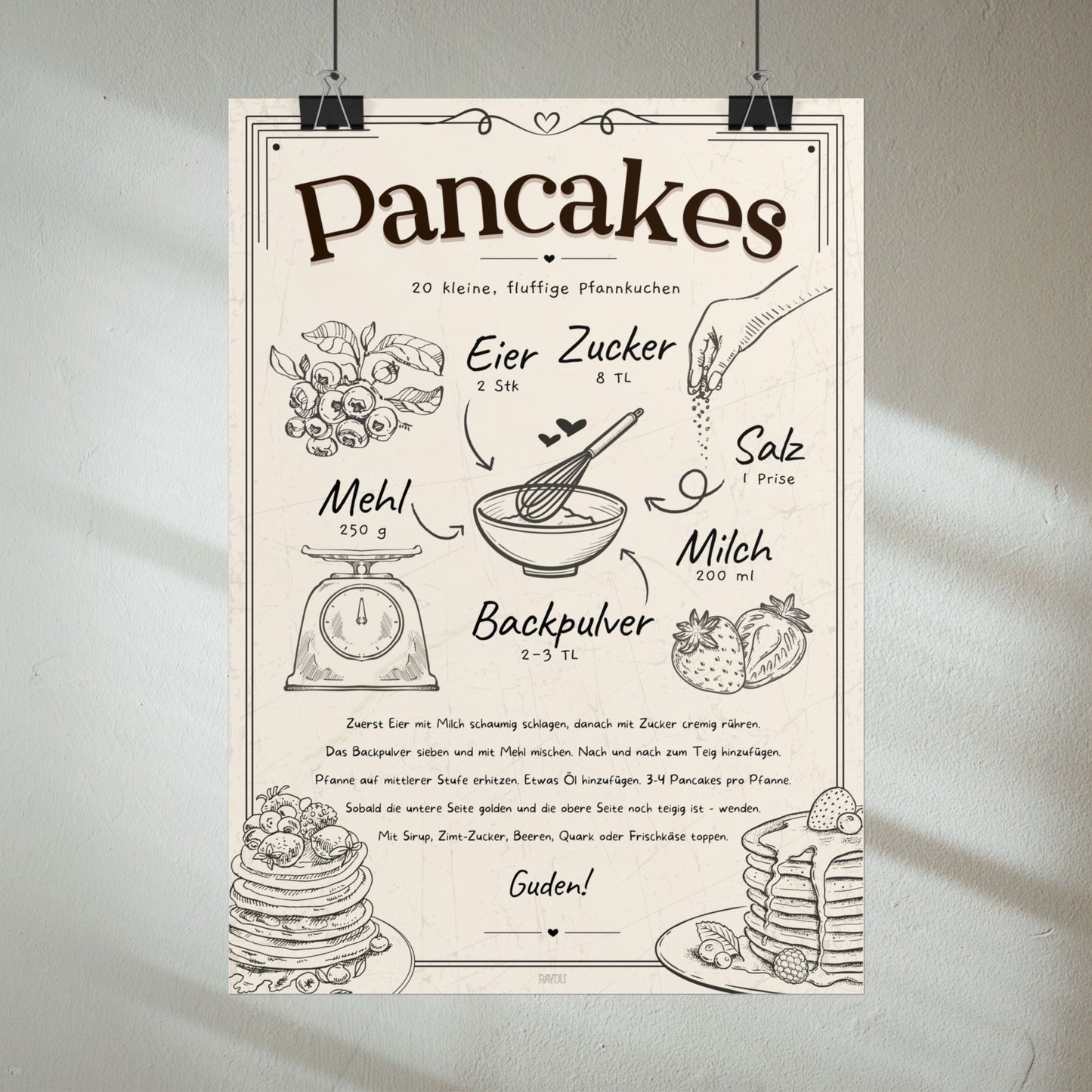 Pancakes Rezept Poster