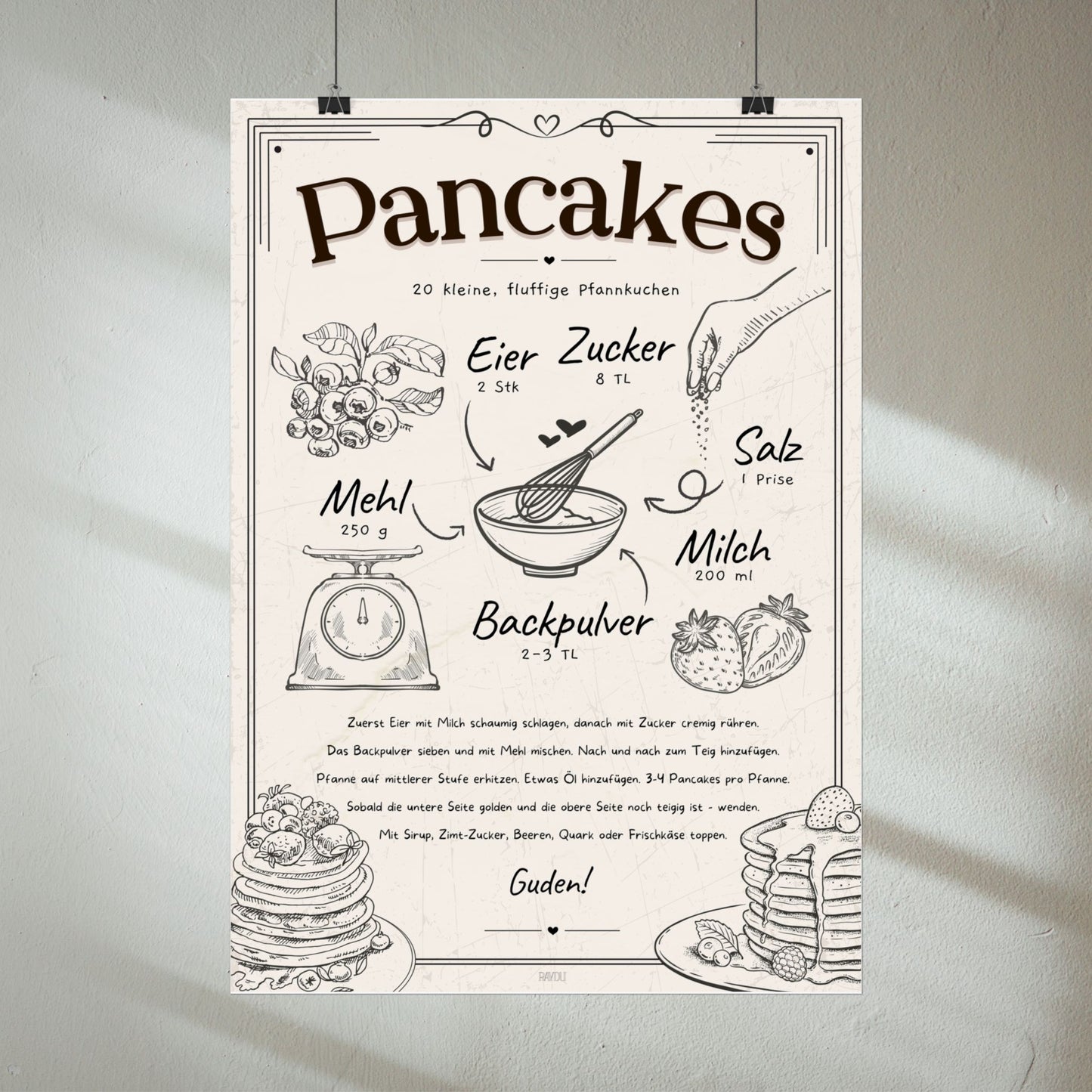 Pancakes Rezept Poster