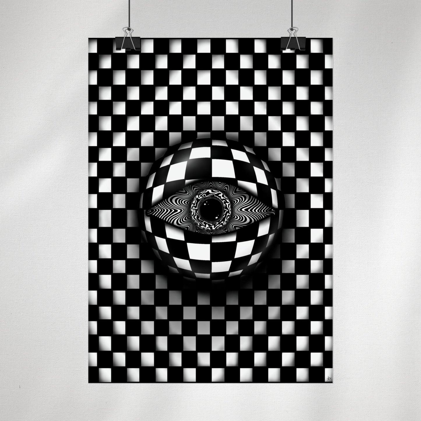 PsyEye B&W Edition Poster