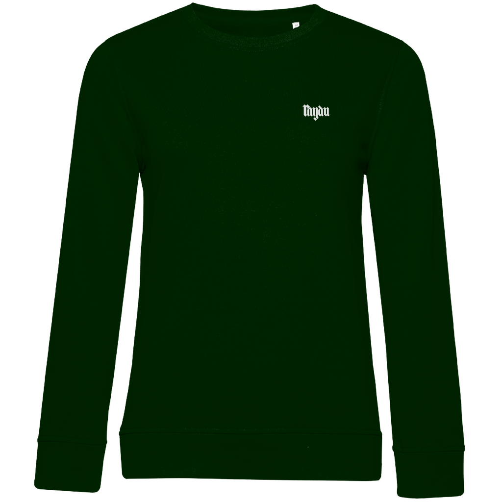 Merch Damen Premium Bio Sweatshirt Raydu Logo schwarz