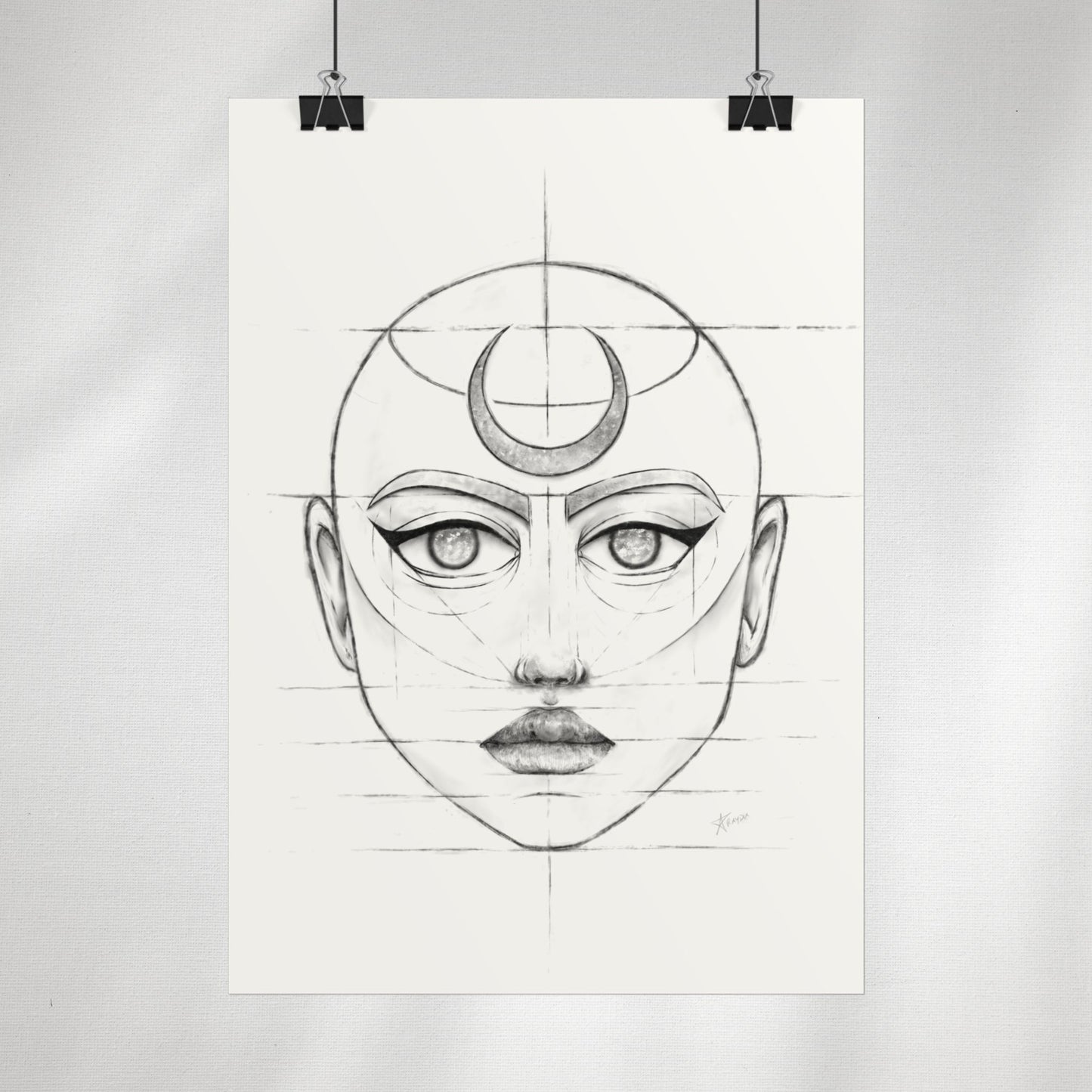 Sketchbook Skizze #1 Head Poster