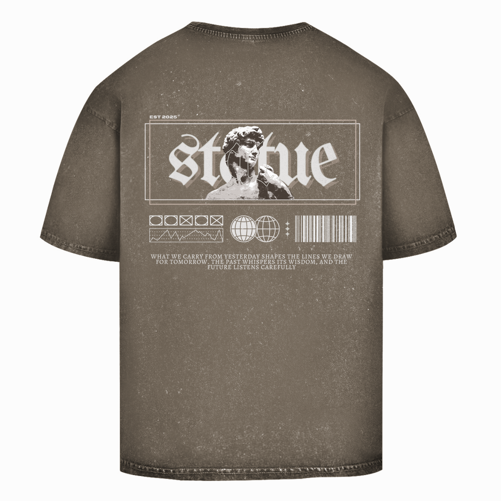 Oversize Washed Unisex T-Shirt Statue Horizon