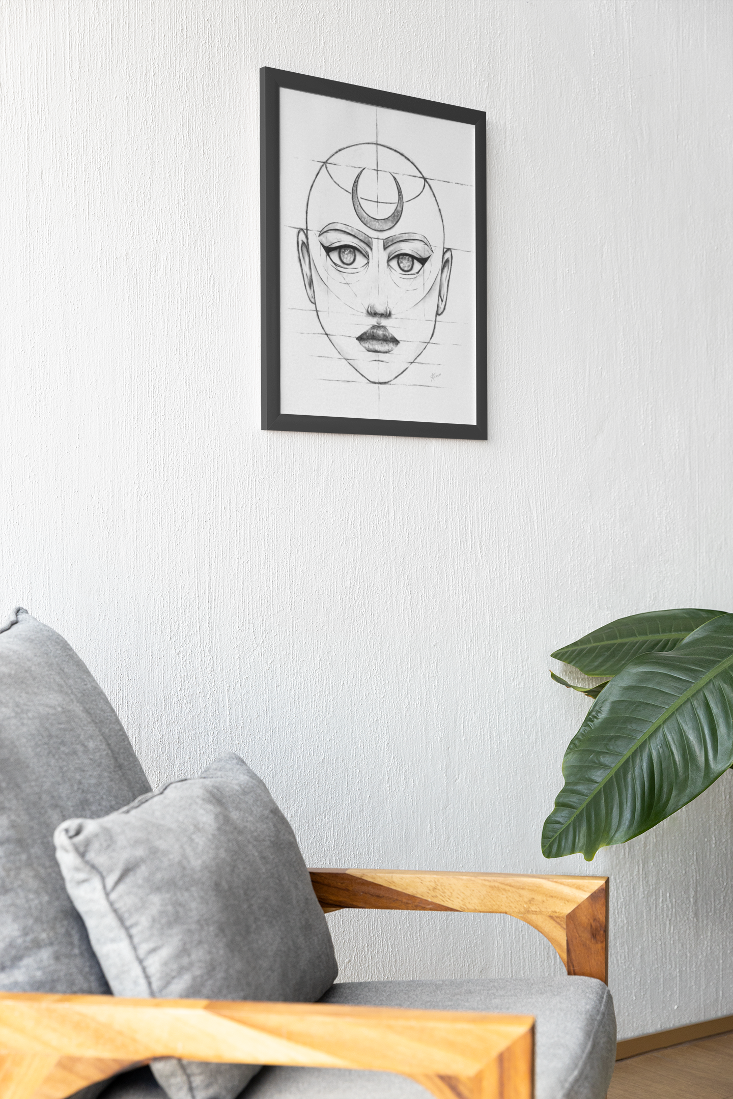 Sketchbook Skizze #1 Head Poster