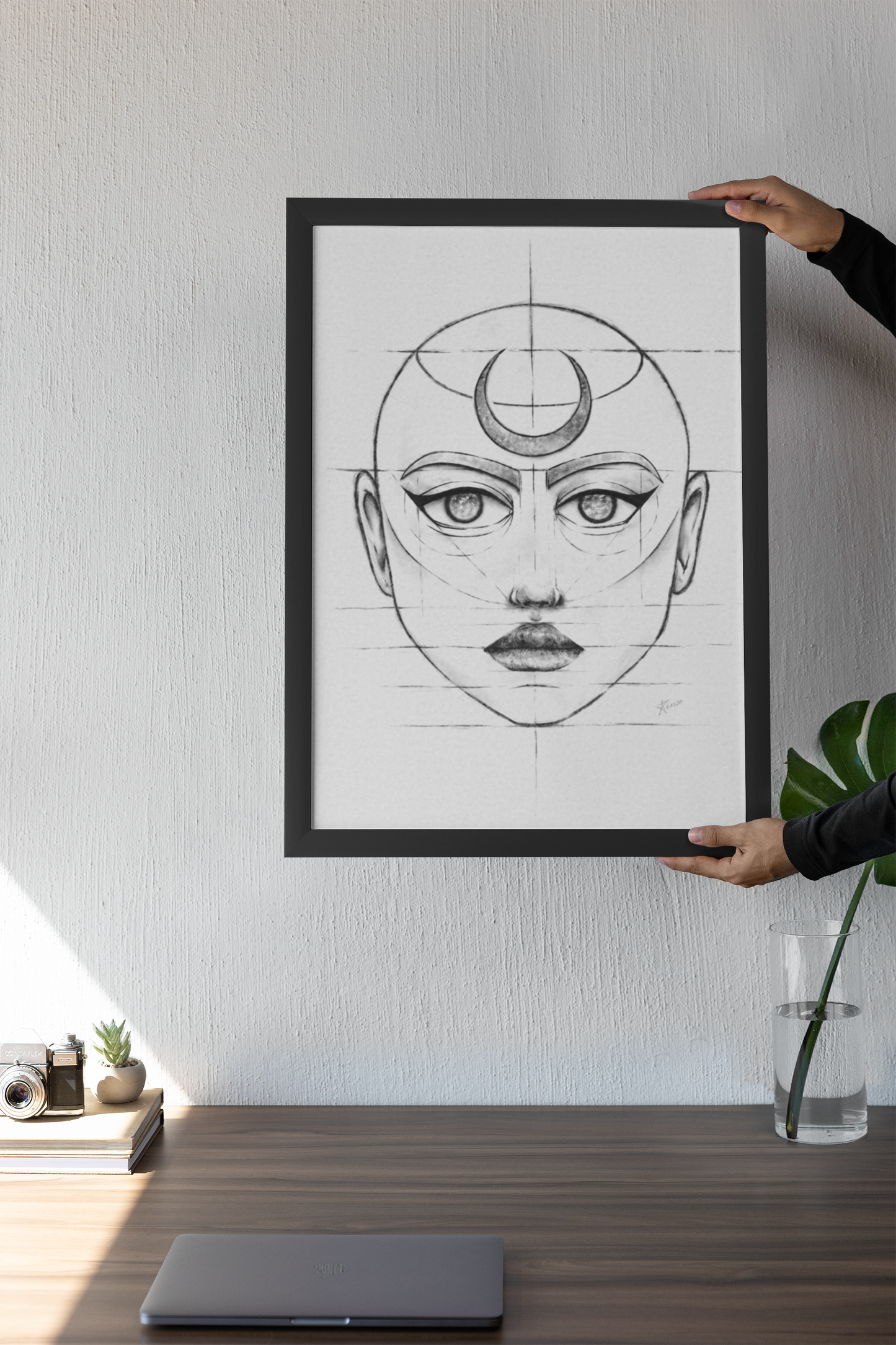 Sketchbook Skizze #1 Head Poster