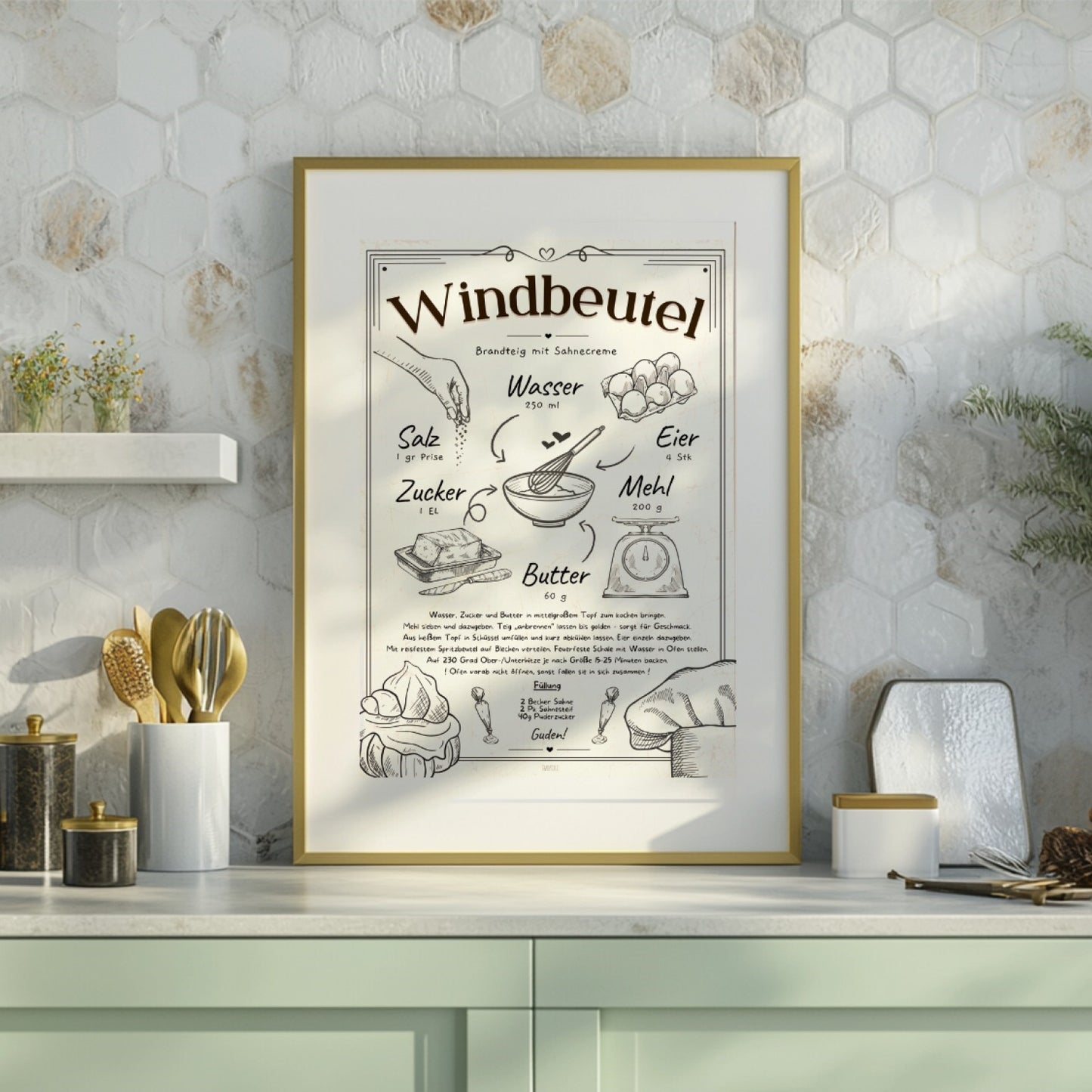Windbeutel Rezept Poster