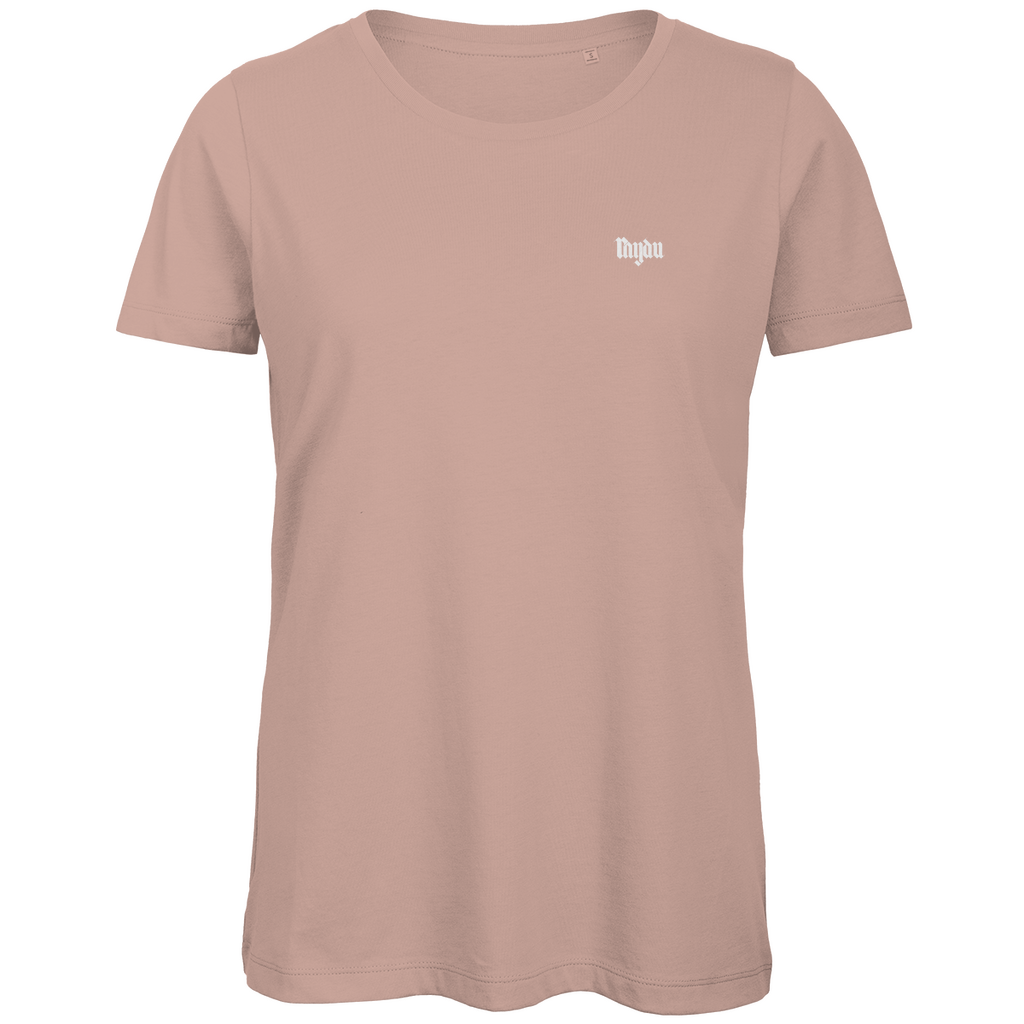 Merch Damen Premium Bio T-Shirt Raydu Logo schwarz