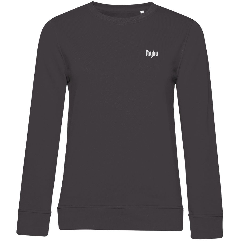Merch Damen Premium Bio Sweatshirt Raydu Logo schwarz