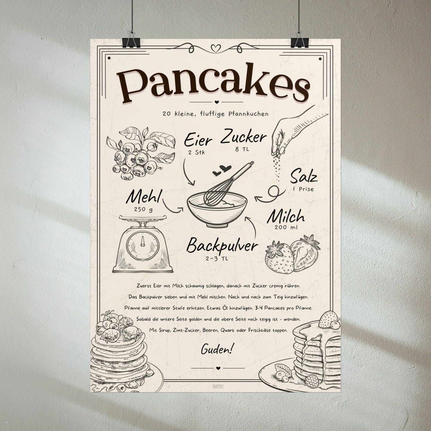 Pancakes Rezept Poster