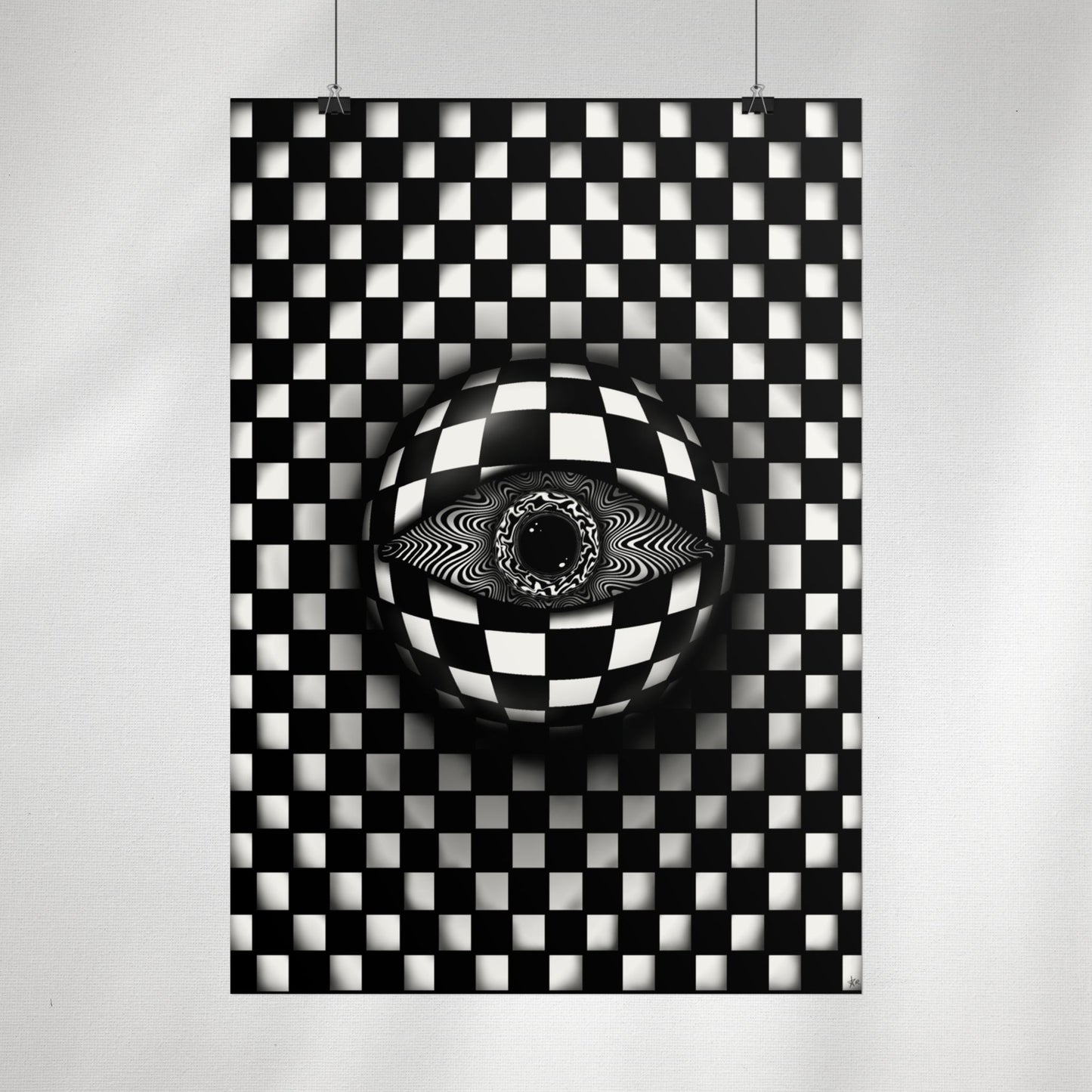 PsyEye B&W Edition Poster