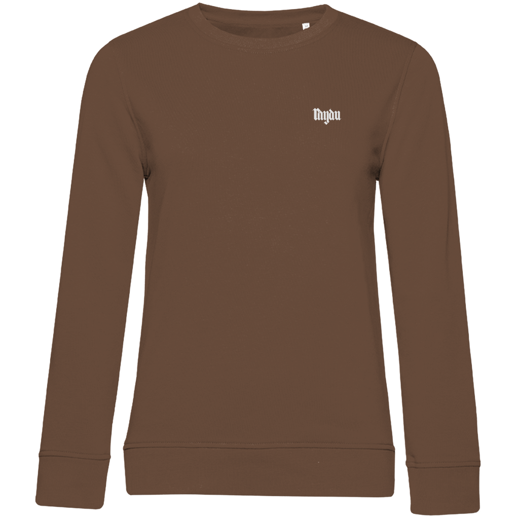 Merch Damen Premium Bio Sweatshirt Raydu Logo schwarz