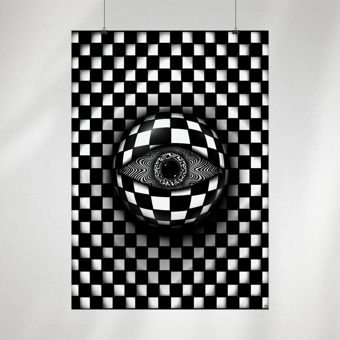 PsyEye B&W Edition Poster