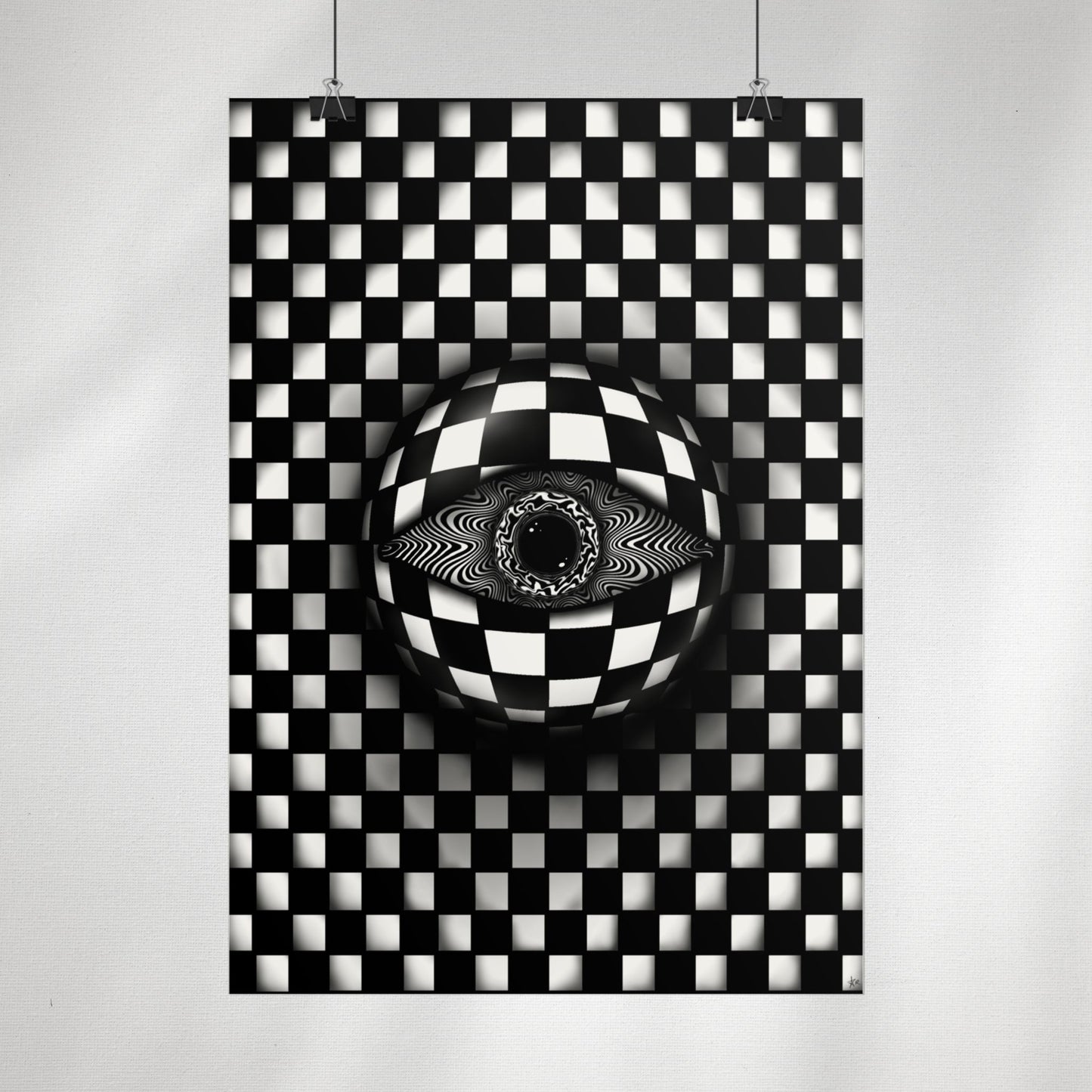 PsyEye B&W Edition Poster
