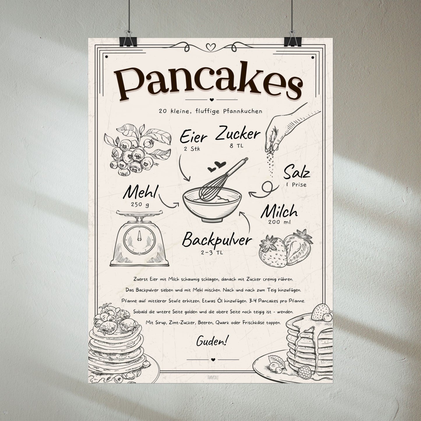 Pancakes Rezept Poster