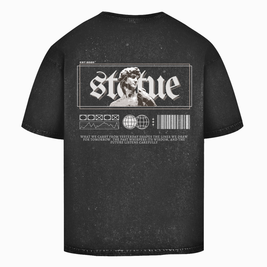 Oversize Washed Unisex T-Shirt Statue Horizon