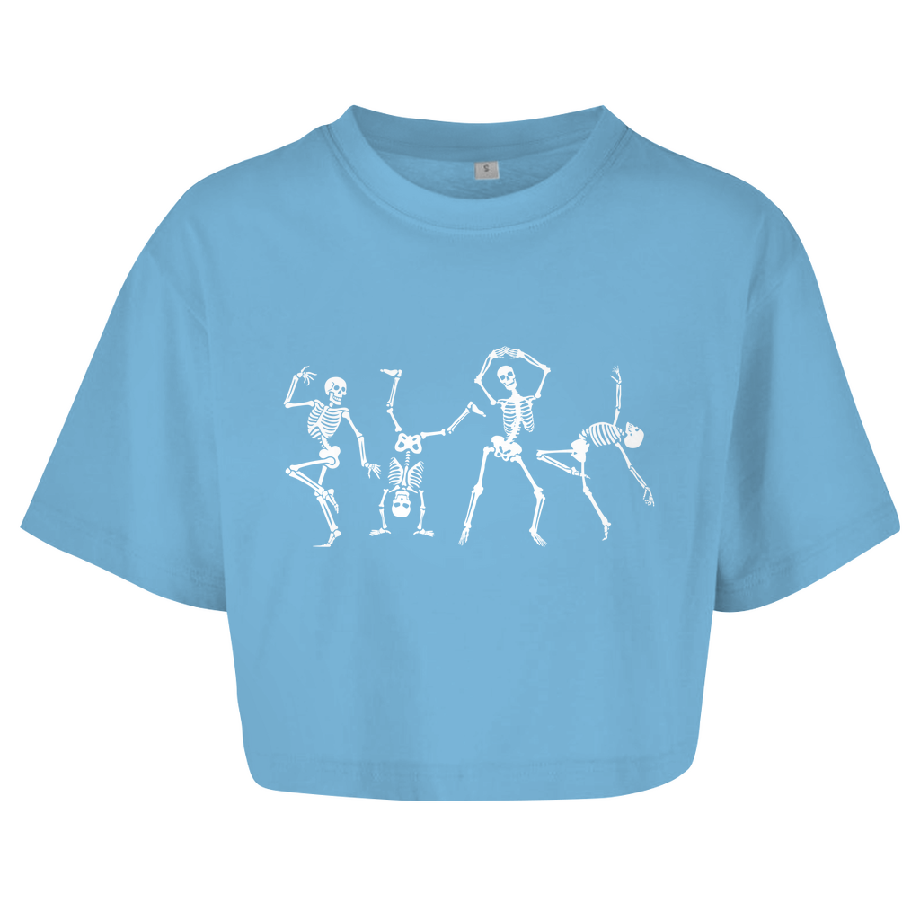 Oversize Crop Top Dancing Bones