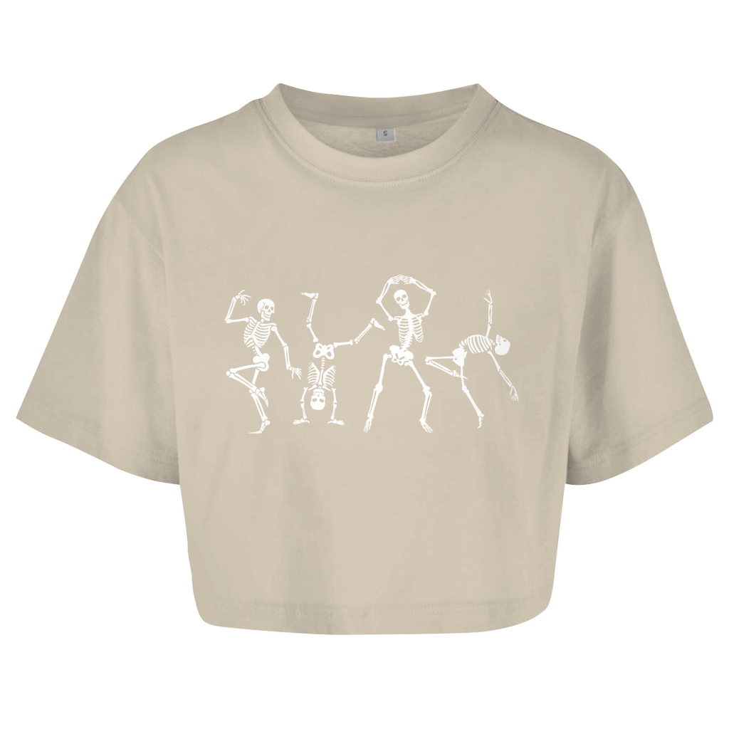 Oversize Crop Top Dancing Bones