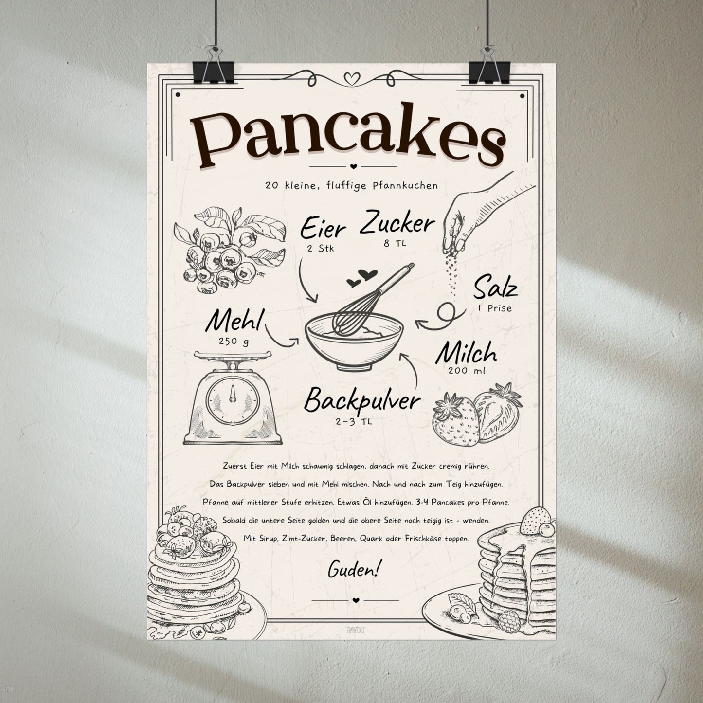 Pancakes Rezept Poster