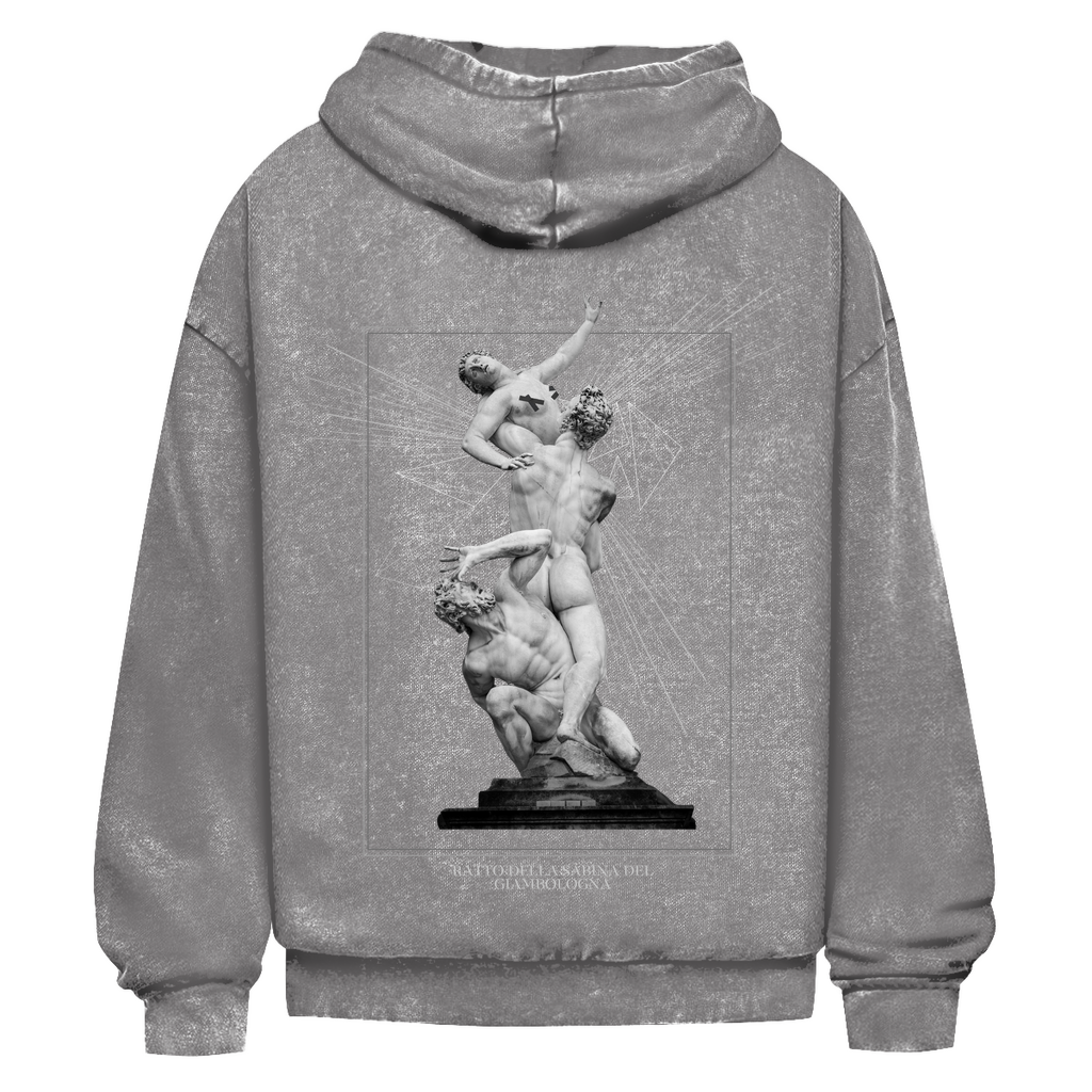 Oversize Washed Unisex Hoodie Ratto della Sabina