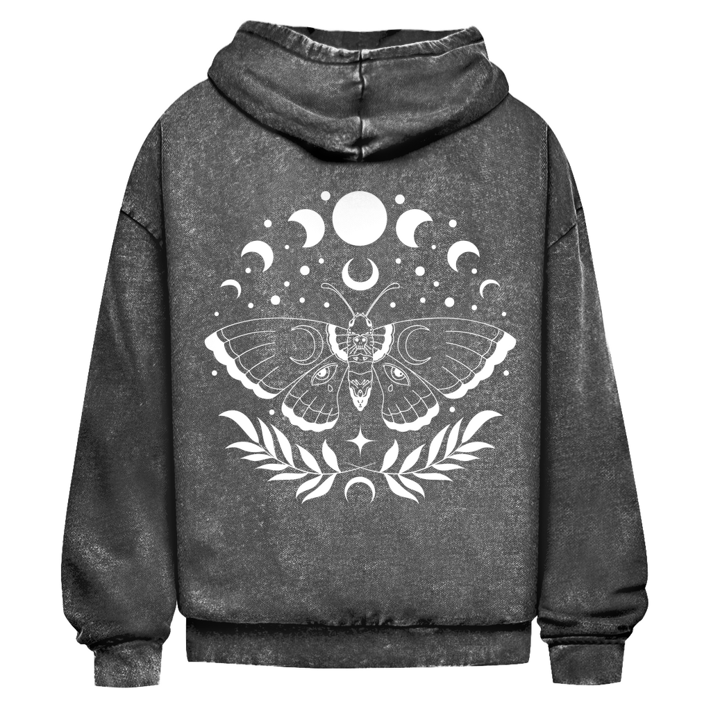 Oversize Washed Unisex Hoodie Mondmotte