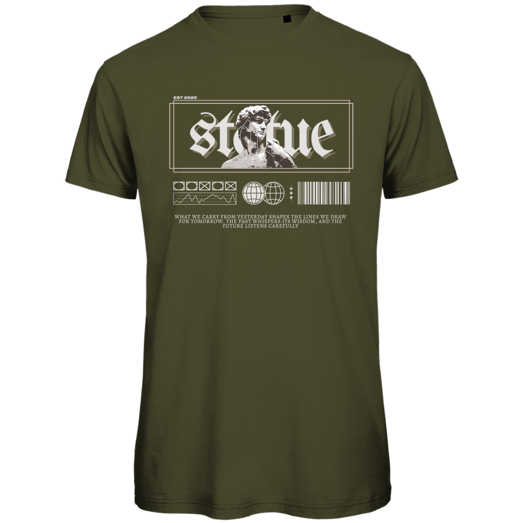 Herren Premium Bio T-Shirt Statue Horizon