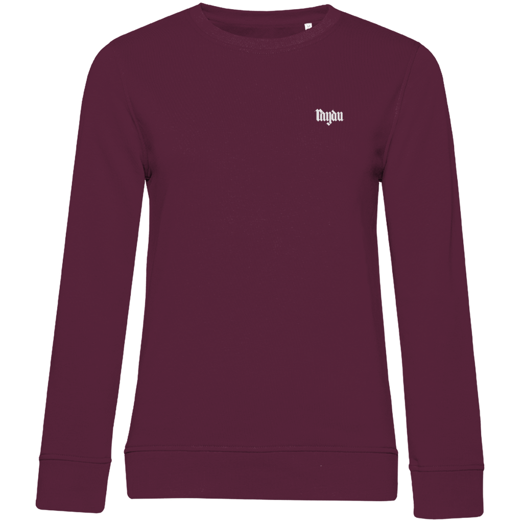 Merch Damen Premium Bio Sweatshirt Raydu Logo schwarz