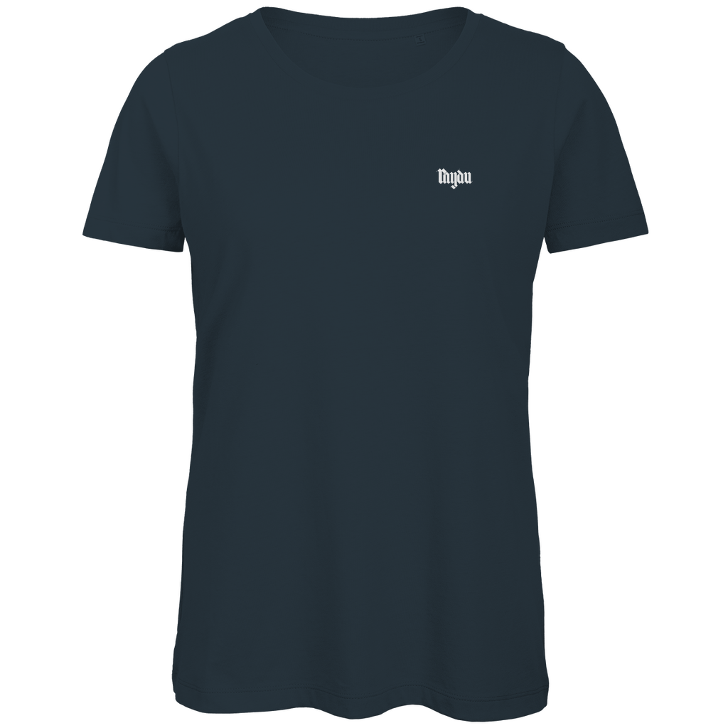 Merch Damen Premium Bio T-Shirt Raydu Logo schwarz