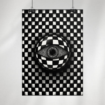 PsyEye B&W Edition Poster