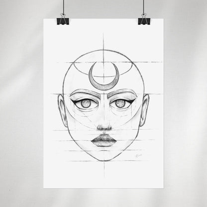 Sketchbook Skizze #1 Head Poster
