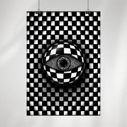 PsyEye B&W Edition Poster