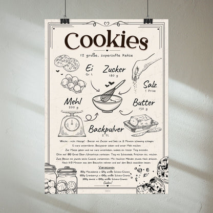Cookies Rezept Poster