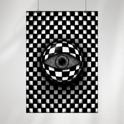 PsyEye B&W Edition Poster