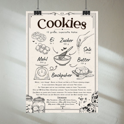 Cookies Rezept Poster