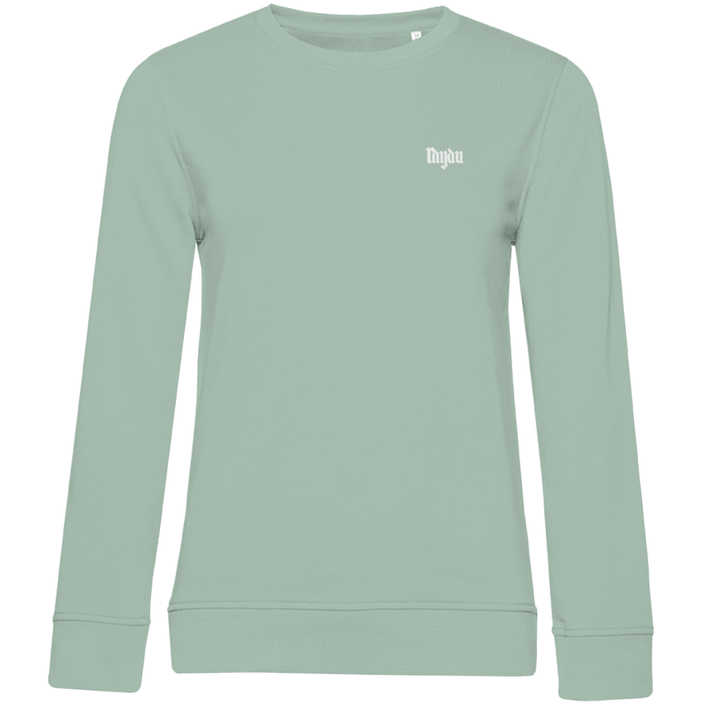 Merch Damen Premium Bio Sweatshirt Raydu Logo schwarz