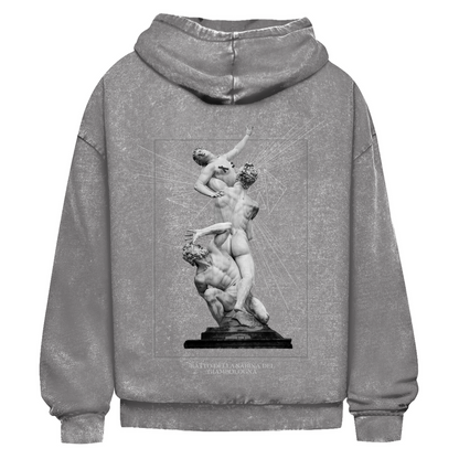 Oversize Washed Unisex Hoodie Ratto della Sabina
