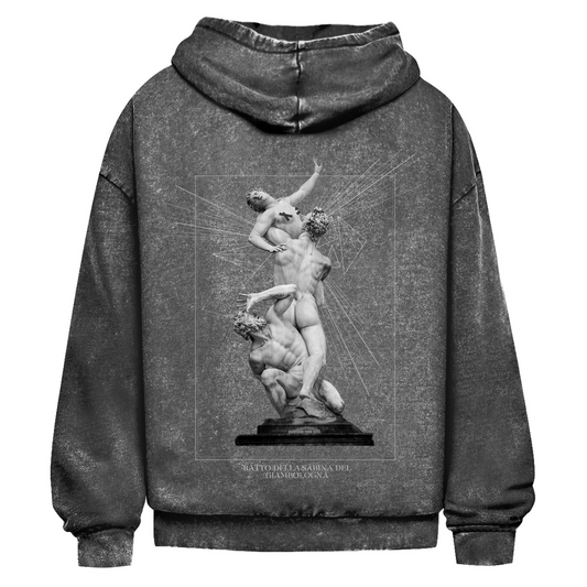 Oversize Washed Unisex Hoodie Ratto della Sabina