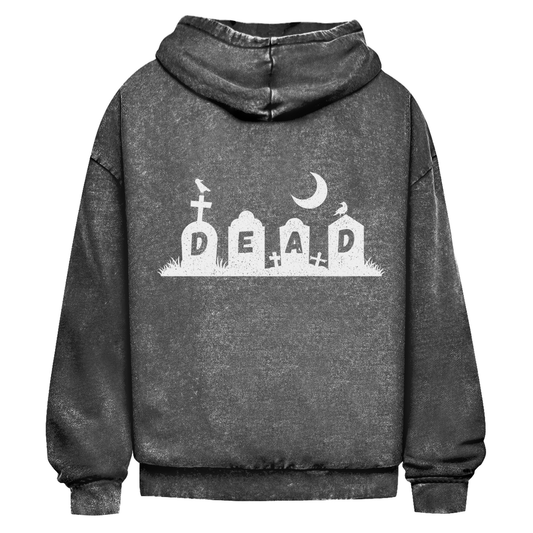 Oversize Washed Hoodie Dead